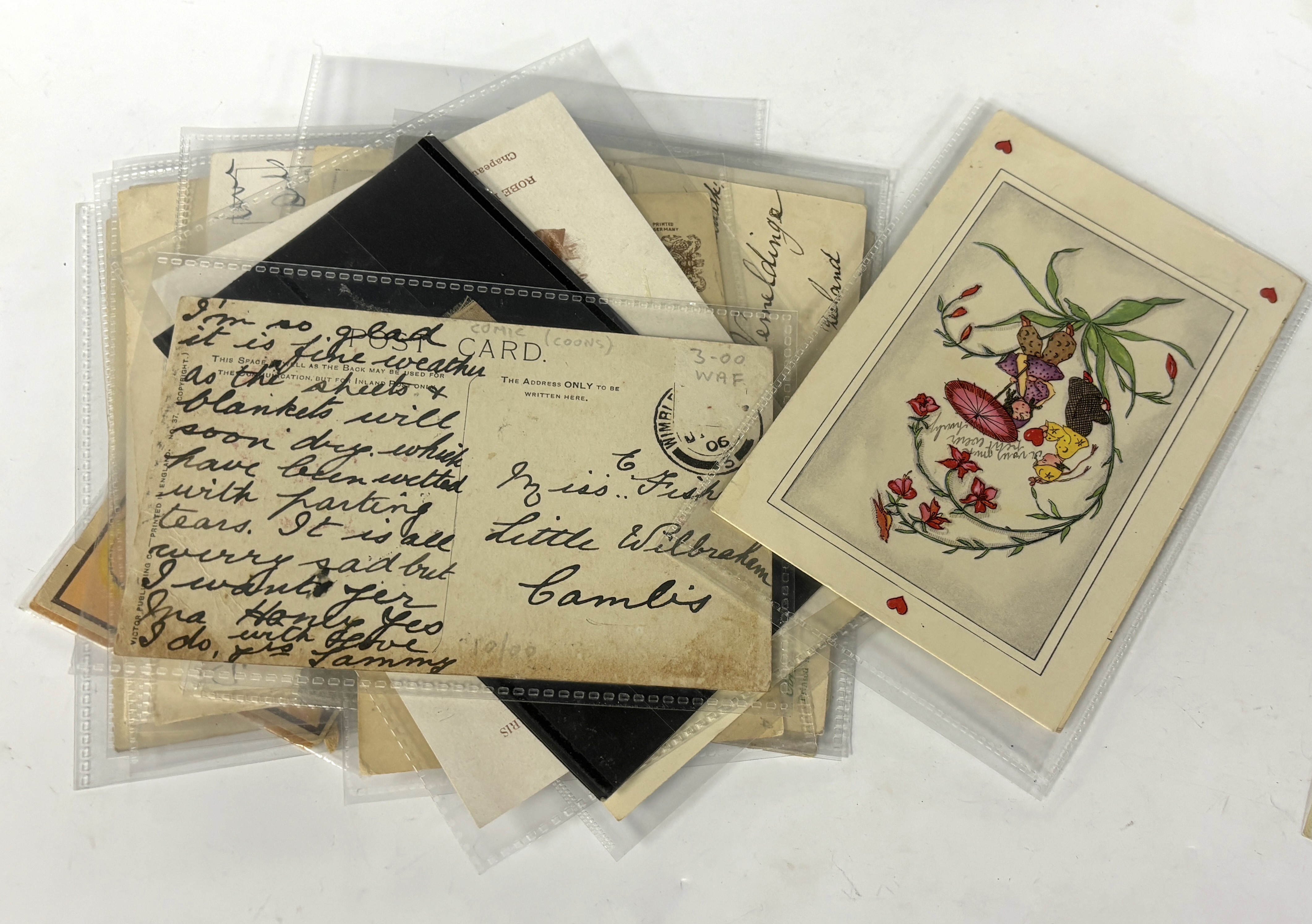 A collection of various postcards